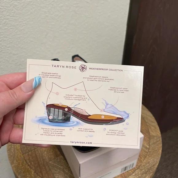 Taryn Rose Quilted Leather Ballet Flats - Reese in Midnight - Picture 2 of 9